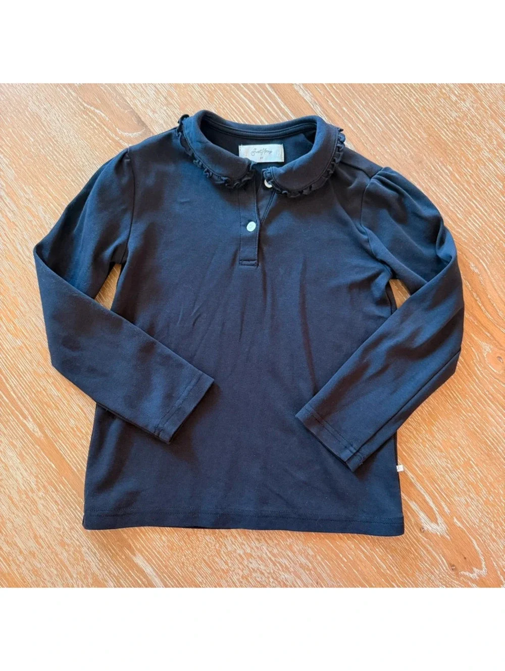 Sweet Honey Girls Long Sleeve Navy Polo